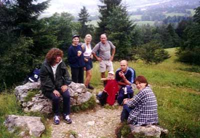 Brotzeit beim Bergwandern