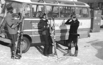 Der Skibus im Einsatz